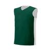 A4 Drop Ship Youth Reversible Muscle Tee, Small, Forest/White view 1