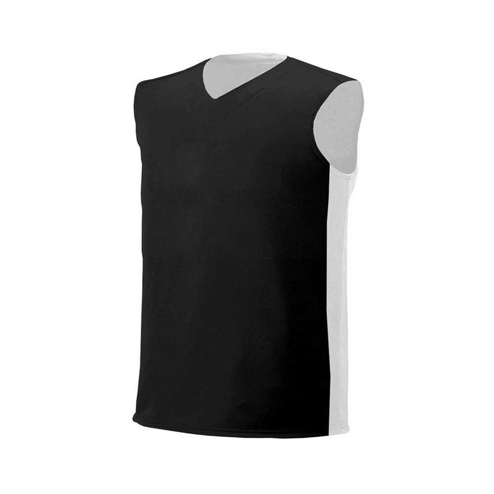 A4 Drop Ship Youth Reversible Muscle Tee, XL, Black/White