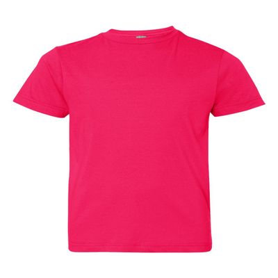 LAT Youth Fine Jersey T-Shirt, XL, HOT PINK