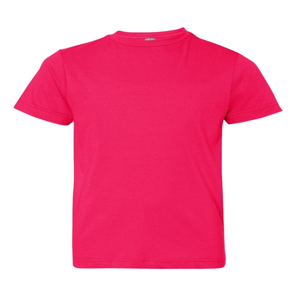 LAT Youth Fine Jersey T-Shirt, XL, HOT PINK