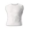 A4 Drop Ship Adult Compression Muscle Tee, Medium, White view 1