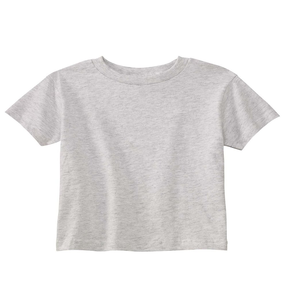 Rabbit Skins Toddler's 5.5 oz. Jersey Short-Sleeve T-Shirt, 2T, ASH