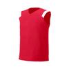 A4 Drop Ship Youth V-Neck Muscle Tee, Large, Scarlet/White