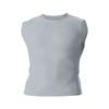 A4 Drop Ship Adult Compression Muscle Tee, 2XL, Silver view 1