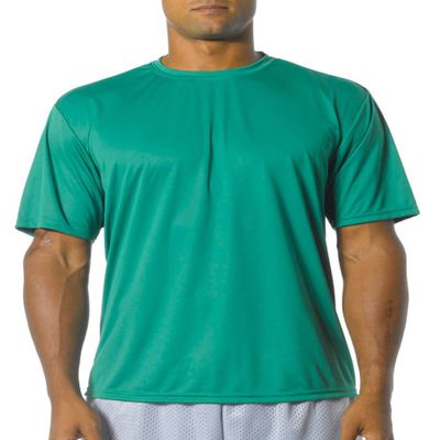A4 Short-Sleeve Cooling Performance Crew Neck T-Shirt, 4XL, Kelly Green