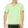 Bella + Canvas Unisex Jersey Short-Sleeve V-Neck T-Shirt, XS, NEON GREEN view 2