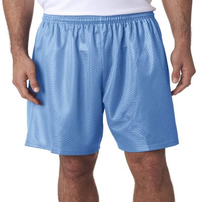 A4 Seven Inch Inseam Mesh Short, Small, Light Blue
