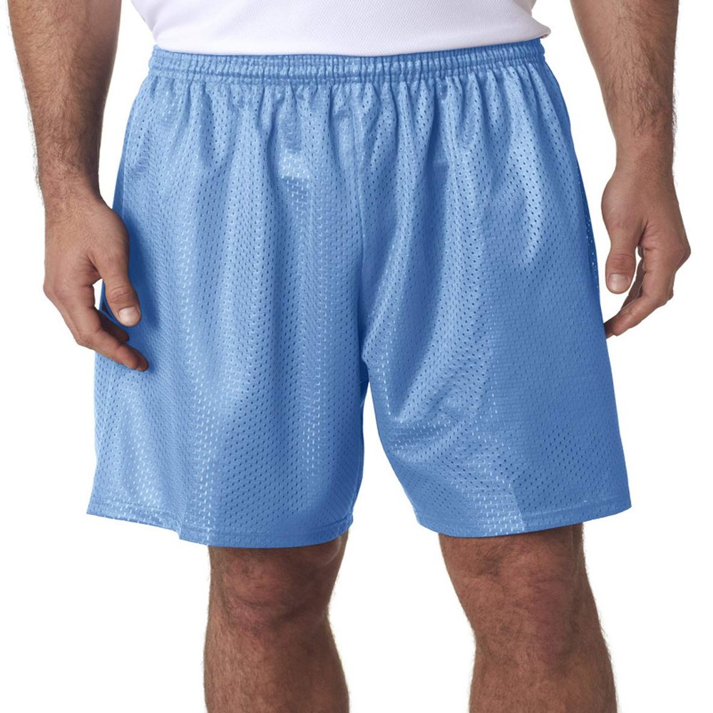 A4 Seven Inch Inseam Mesh Short, Small, Light Blue