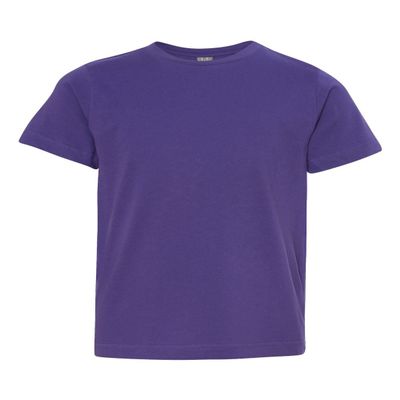 LAT Youth Fine Jersey T-Shirt, Medium, PURPLE