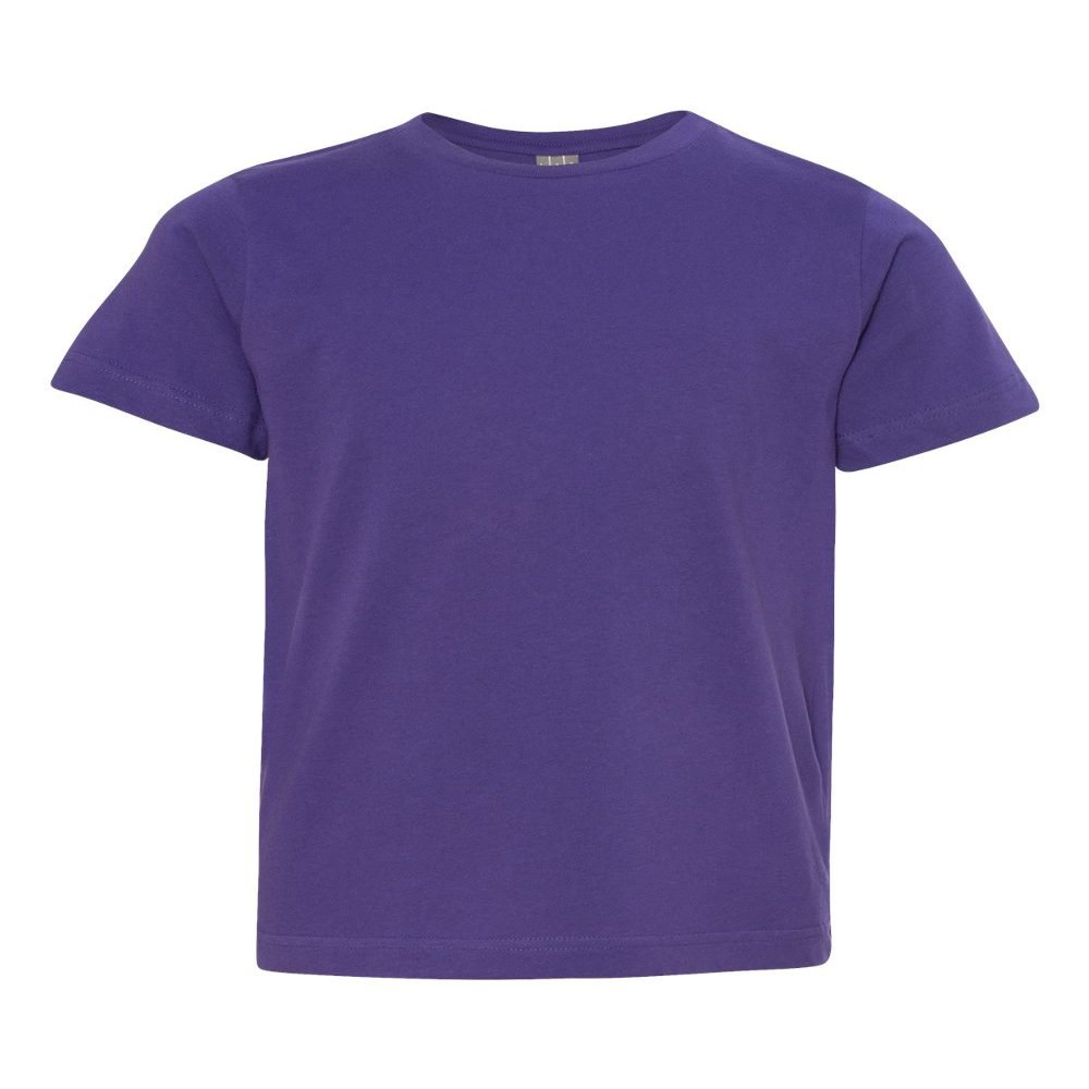 LAT Youth Fine Jersey T-Shirt, Medium, PURPLE