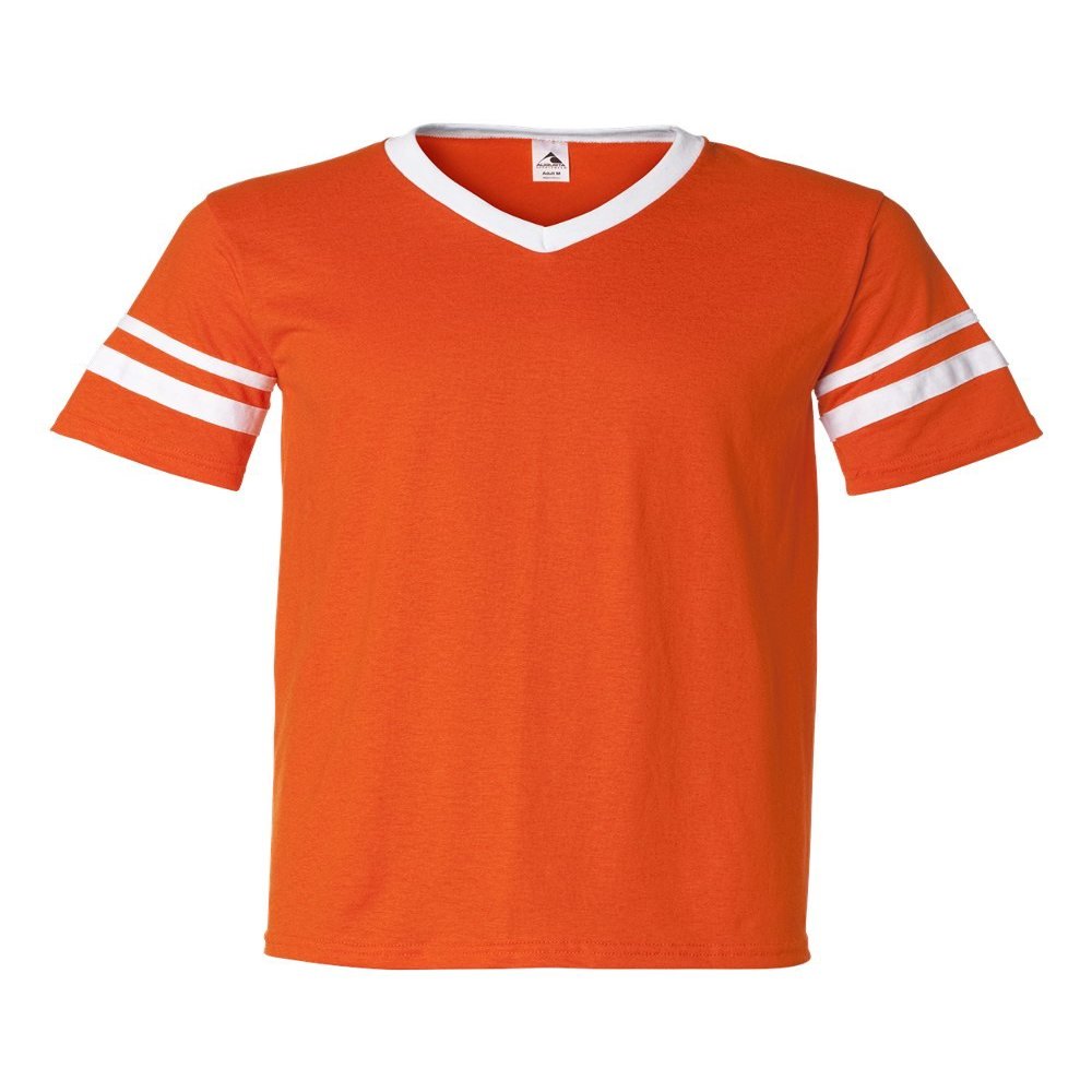 Augusta Sportswear Sleeve Stripe Jersey, Medium, Orange/White