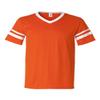 Augusta Sportswear Sleeve Stripe Jersey, Medium, Orange/White view 1