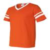 Augusta Sportswear Sleeve Stripe Jersey, Medium, Orange/White view 2