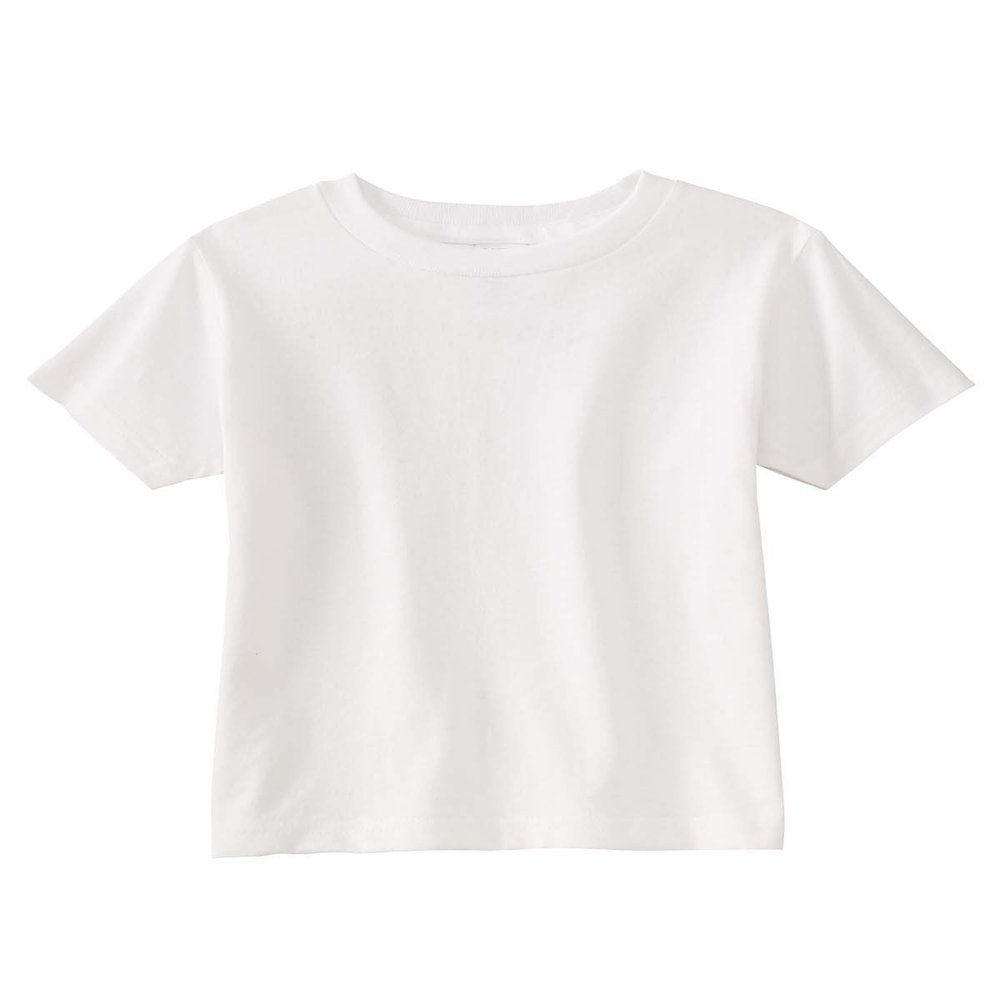 RABBIT SKINS 5.5 oz. Jersey Short-Sleeve T-Shirt (RS3301) White, 7
