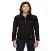 North End Ladies Radar Half-Zip Performance Top, M, BLK/TRU ROYL 463 view 1