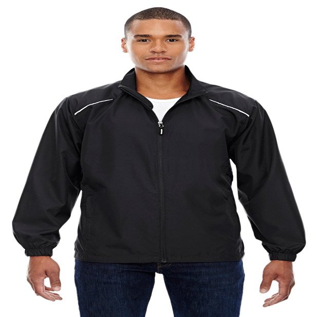 Core 365 Men's Tall Motivate Unlined Lightweight Jacket, LT, BLACK 703