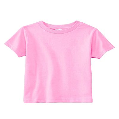 Rabbit Skins Toddler's 5.5 oz. Jersey Short-Sleeve T-Shirt, 2T, Pink