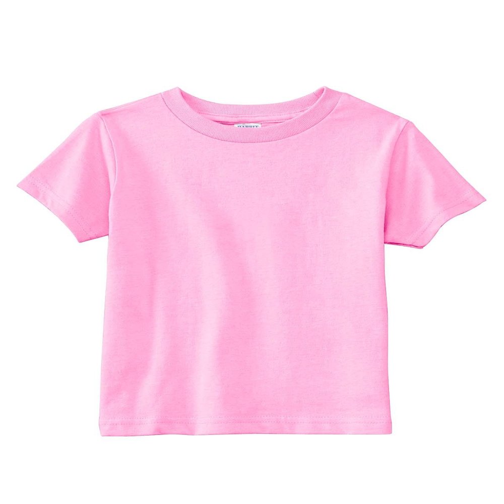 Rabbit Skins Toddler's 5.5 oz. Jersey Short-Sleeve T-Shirt, 2T, Pink