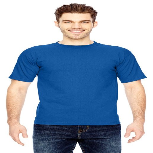 Bayside 6.1 oz. Basic T-Shirt, Small, Royal