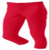 A4 Drop Ship Girls Elastic Bottom Softball Pant, Medium, Scarlet view 1