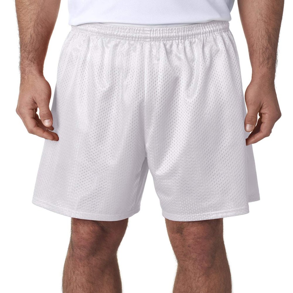 A4 Seven Inch Inseam Mesh Short, 2XL, White