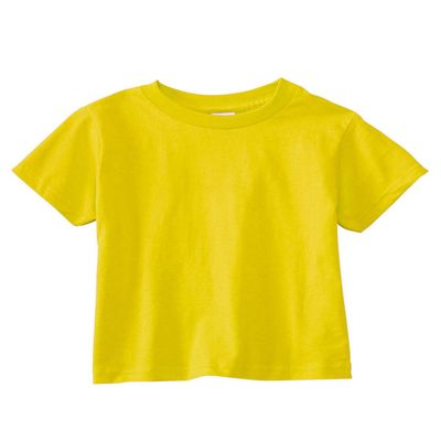 RABBIT SKINS 5.5 oz. Jersey Short-Sleeve T-Shirt (RS3301) Yellow, 7