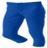 A4 Drop Ship Girls Elastic Bottom Softball Pant, Small, Royal view 1