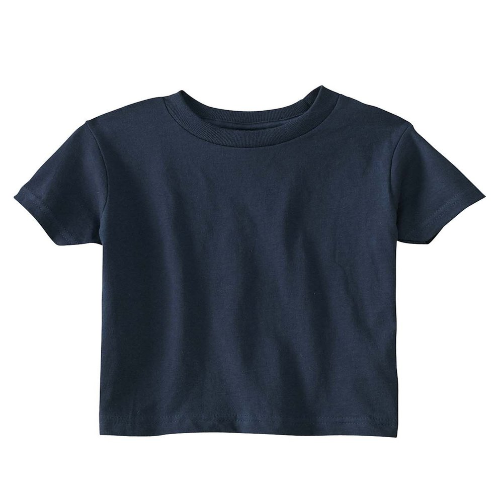RABBIT SKINS 5.5 oz. Jersey Short-Sleeve T-Shirt (RS3301) Navy, 5-6