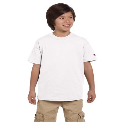 Champion Youth Jersey Tee White