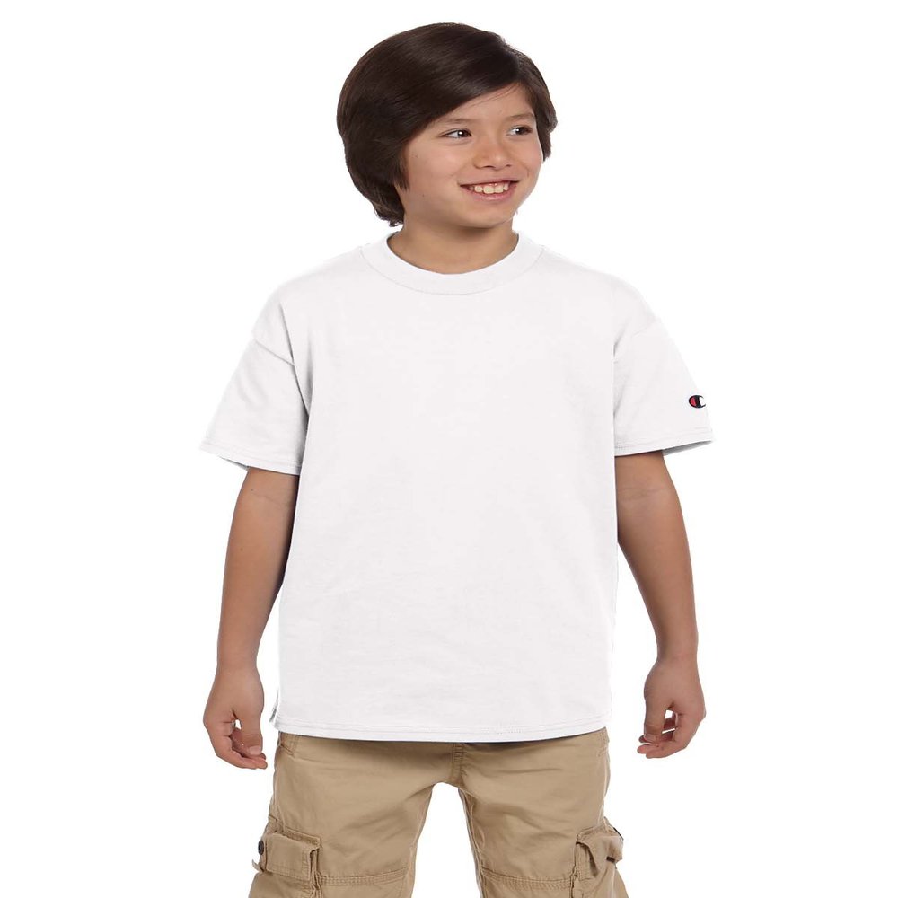 Champion Youth Jersey Tee White