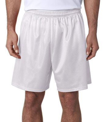 A4 Seven Inch Inseam Mesh Short, 3XL, White