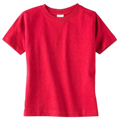Rabbit Skins Toddler's 4.5 Oz. Fine Jersey T-Shirt, 5/6, Red