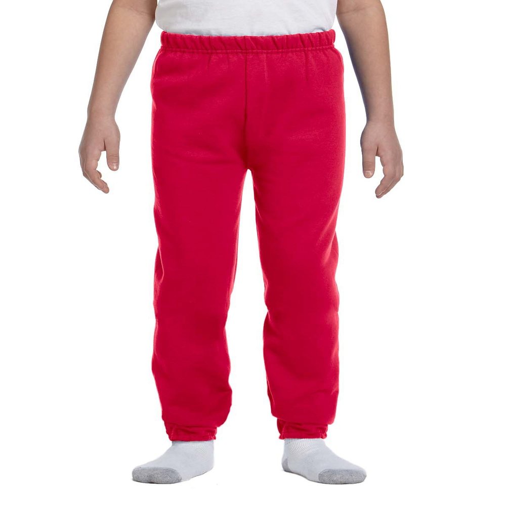 Jerzees Youth 8 oz, 50/50 NuBlend Sweatpants, Small, True RED