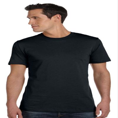 Bella+Canvas Unisex Jersey Short Sleeve Tee, Solid Blk Blend, Small