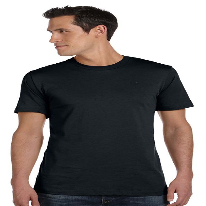 Bella+Canvas Unisex Jersey Short Sleeve Tee, Solid Blk Blend, Small