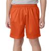 A4 Youth Six Inch Inseam Mesh Short, Large, ATHLETIC ORANGE view 1