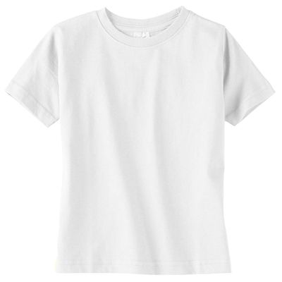 RABBIT SKINS Toddler's 4.5 oz. Fine Jersey T-Shirt, 5/6, White