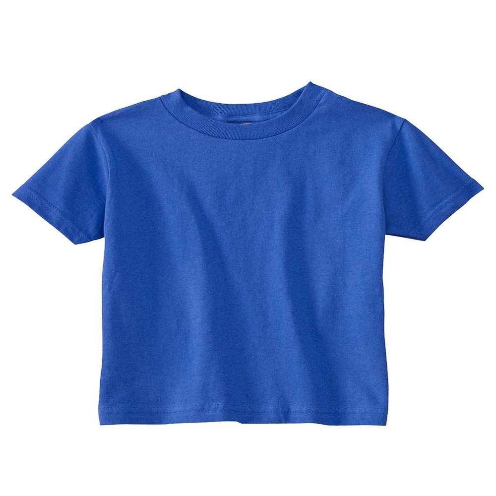 RABBIT SKINS 5.5 oz. Jersey Short-Sleeve T-Shirt (RS3301) Royal Blue, 5-6