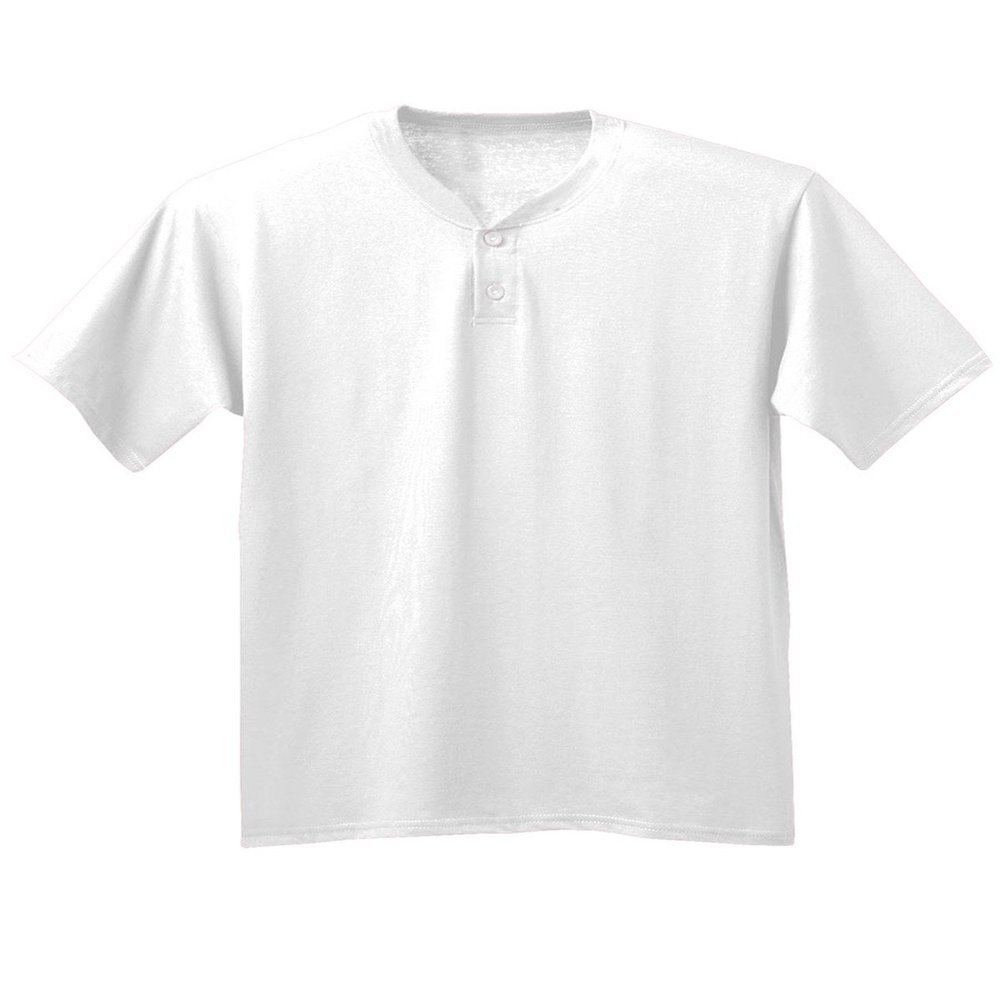 A4 Drop Ship Youth A4 Tek 2-Button Henley, XL, White