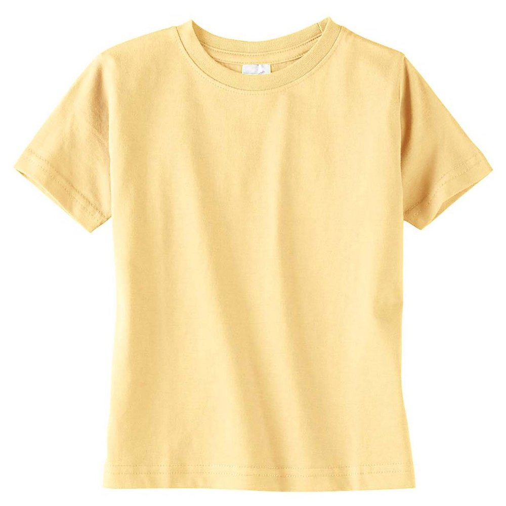 Rabbit Skins Toddler's 4.5 oz. Fine Jersey T-Shirt, 2T, BUTTER