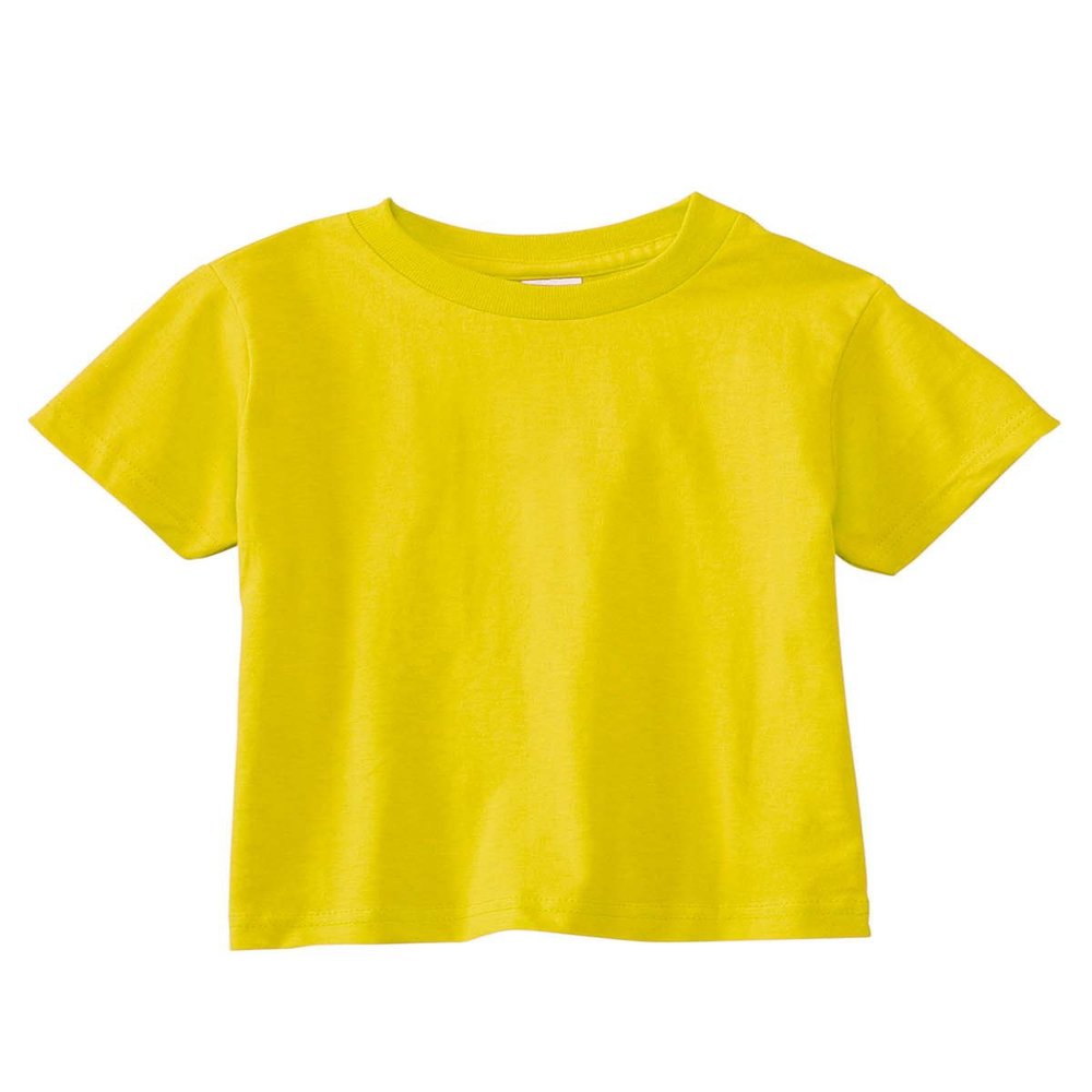 RABBIT SKINS 5.5 oz. Jersey Short-Sleeve T-Shirt (RS3301) Yellow, 3T