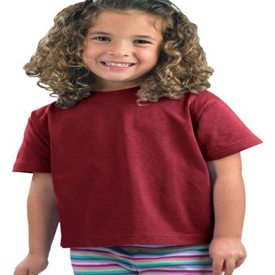 Rabbit Skins Toddler's 5.5 oz. Jersey Short-Sleeve T-Shirt, 4T, Garnet