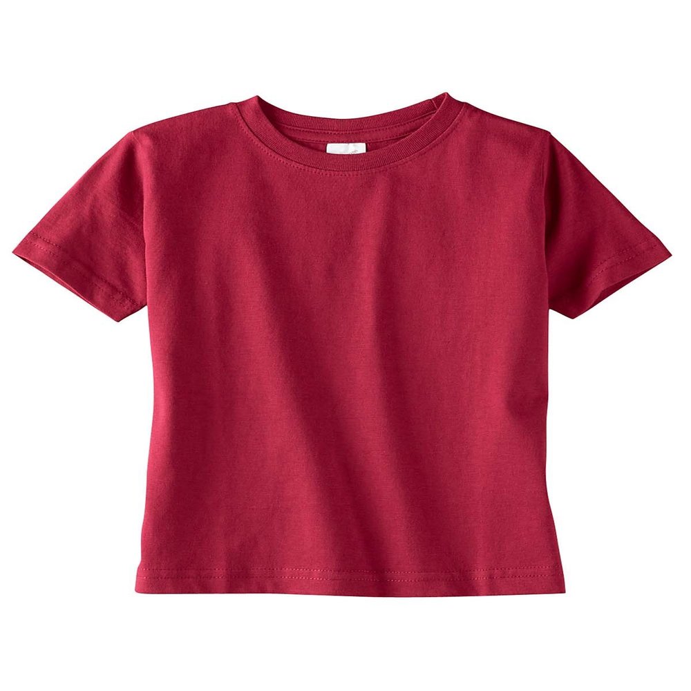RABBIT SKINS 4.5 oz. Fine Jersey T-Shirt (3321) Garnet, 4T