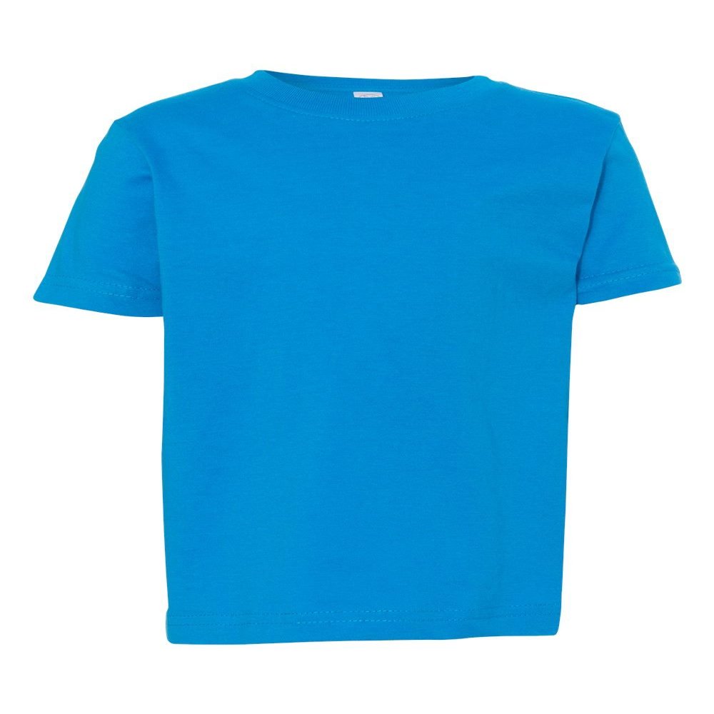 Rabbit Skins Toddler's 4.5 Oz. Fine Jersey T-Shirt, 4T, Cobalt