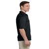 Jerzees 5.6 oz, 50/50 Jersey Pocket Polo with SpotShield, 2XL, Black view 4