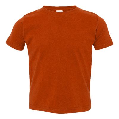 RABBIT SKINS Toddler's 4.5 oz. Fine Jersey T-Shirt, 5/6, Orange