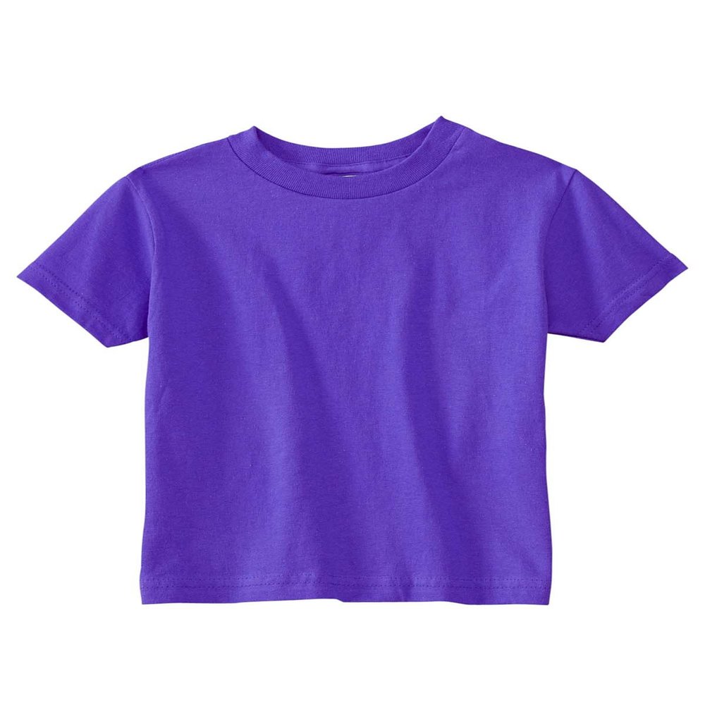 RABBIT SKINS Toddler's 5.5 oz. Jersey Short-Sleeve T-Shirt, 5/6, Purple
