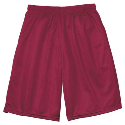 A4 Nine Inch Inseam Mesh Short, Medium, Cardinal
