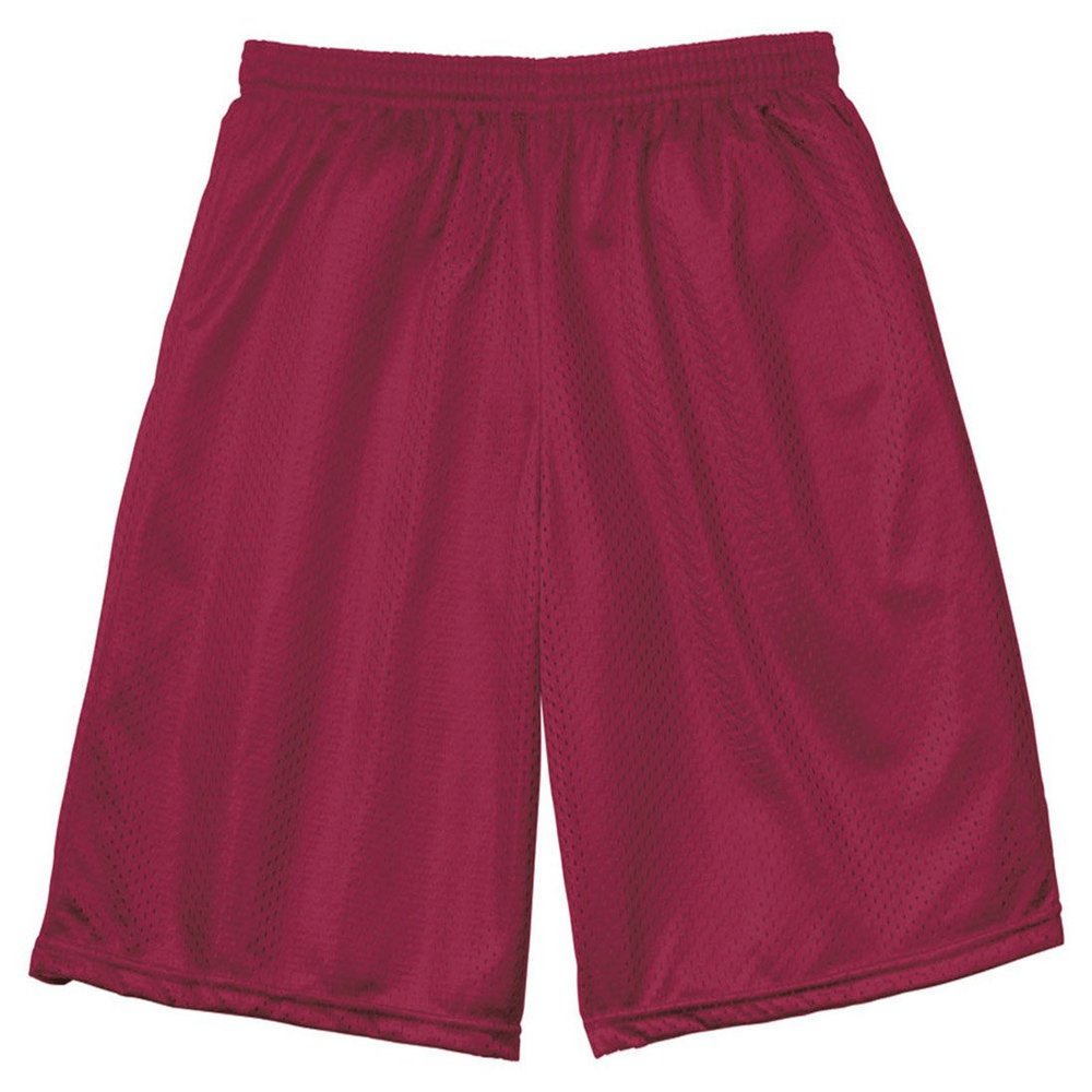 A4 Nine Inch Inseam Mesh Short, Medium, Cardinal