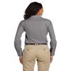 Harriton Ladies 3.1 oz. Essential Poplin, 2XL, DARK GREY view 2